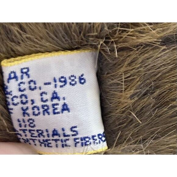 Vintage Dakin Baron Bear Plush‎ 1986 Limited Edition Brown Teddy Bear Jointed - Picture 8 of 10